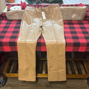 AFRM Tan Boot Cut Jeans